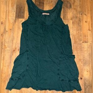 Anthropologie Y2K Velvet by Graham and Spencer Tunic Long Tank Top 00s